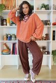 Terry B Classic Sweatshirt Apricot Sorbet